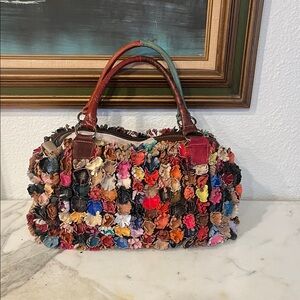 Colorful Floral Women's Shoulder Bag
